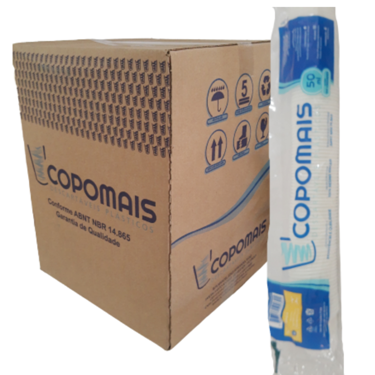 COPOMAIS - COPO 050ML TRANSPARENTE - CX.50X100UN