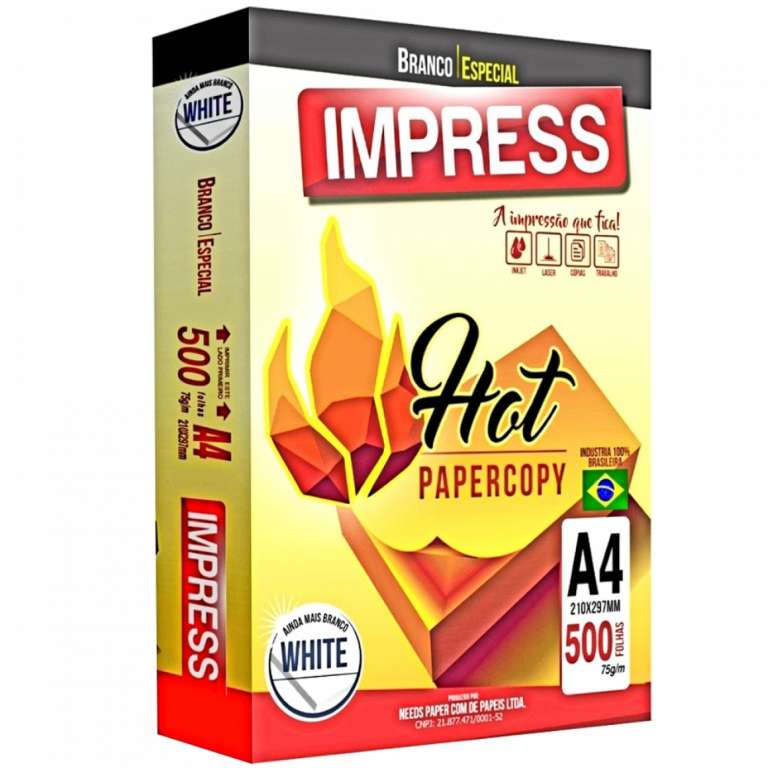 NEEDS PAPER -  PAPEL SULFITE IMPRESS A4 210 X 297 C/ 500UN - PT